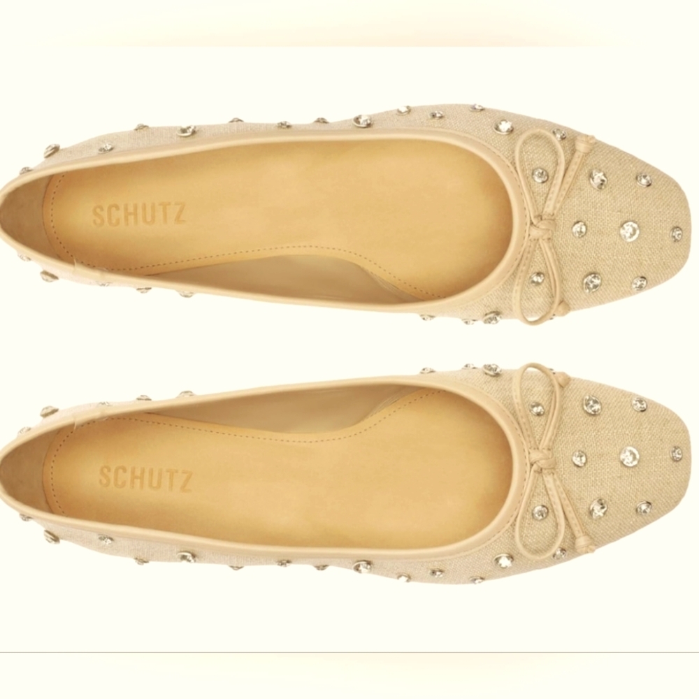 NEW SCHUTZ Arissa Shine Flats Size 8B - Picture 2 of 11